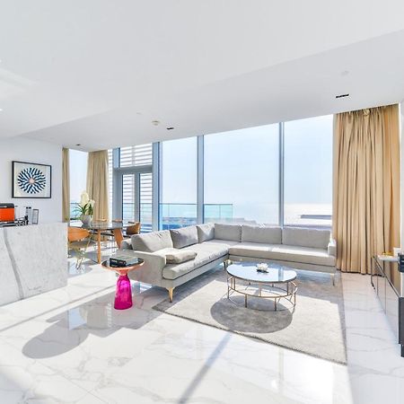 Luxe 3 Bedroom Oceanfront Apartment In The Heart Of Bluewaters Island Dubai Exterior foto